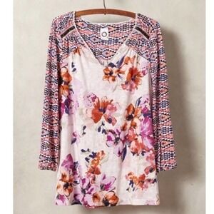 Anthropologie Akemi + Kin Ayana Floral Top